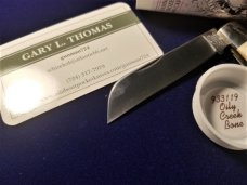 GREAT EASTERN GEC TIDIOUTE OILY CREEK BONE RAM FOOT KNIFE RARE 1 OF 615 MIT #933119
