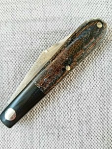 Kroo Clip Standard Barlow.steel Shield and liners,.Blanket micarta scales...N690..coa & slip..filed 