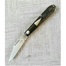 Kroo Clip Standard Barlowsteel Shield and linersBlanket micarta scalesN690coa amp slipfiled