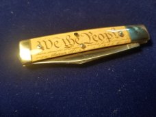 *MODERATE FLAWS* GREAT EASTERN CUTLERY TIDIOUTE #94 LIBERTY - 1 BLADE - FLAG *b*