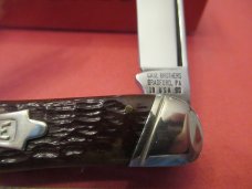 Case Classic 1990 Rogers Bone Bowie Tie Shield Whittler Pattern # 630109