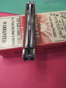 Case Classic 1990 Rogers Bone Bowie Tie Shield Whittler Pattern # 630109