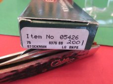 Case XX 2001 Cranberry Silver Script Large Stockman Pattern # 6375 SS