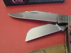 Case XX 2001 Cranberry Silver Script Large Stockman Pattern # 6375 SS