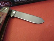 Case XX 2001 Cranberry Silver Script Large Stockman Pattern # 6375 SS