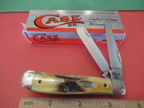 Case XX 1995 Stag Mini Trapper Pattern # 5207 SS Case XX 1995 Stag Mini Trapper Pattern # 5207 SS