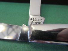 Case XX 1987 Raised Letter Case Shield, Red Bone One Arm Man's Pattern # 6205 SSP