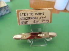 Case XX  1996 Red Stag Eisenhower Pattern # R05263 SS