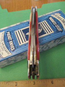 Case Classic 1991 Red Banana Bone Anglo Saxon Whittler Pattern # R6391 
