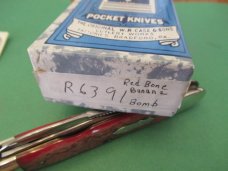 Case Classic 1991 Red Banana Bone Anglo Saxon Whittler Pattern # R6391 