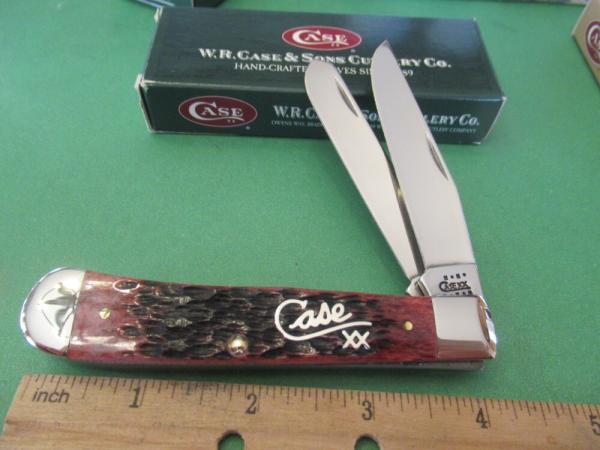 Case XX 2001 Cranberry Silver Script Trapper Pattern # 6254 SS Case XX 2001 Cranberry Silver Script Trapper Pattern # 6254 SS