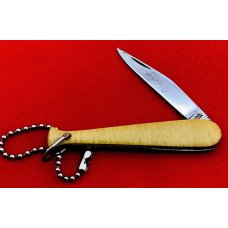 Vintage COLONIAL PROV USA 1-Blade Baseball Bat Keychain Jack Folding Pocket Knife