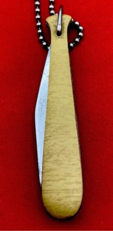 Vintage COLONIAL PROV USA 1-Blade Baseball Bat Keychain Jack Folding Pocket Knife