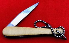 Vintage COLONIAL PROV USA 1-Blade Baseball Bat Keychain Jack Folding Pocket Knife