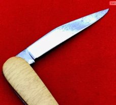 Vintage COLONIAL PROV USA 1-Blade Baseball Bat Keychain Jack Folding Pocket Knife