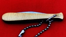 Vintage COLONIAL PROV USA 1-Blade Baseball Bat Keychain Jack Folding Pocket Knife