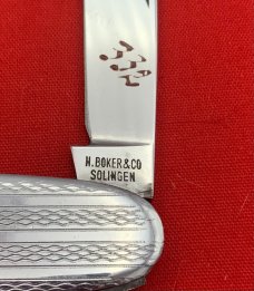 Vintage H. BOKER & CO SOLINGEN Equal End Pen Folding Pocket Knife c.1914-1944 Salesman’s Sample