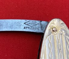 Vintage JM Fisher ATTLEBORO Oval Lobster Pen Watch Fob or Folding Pocket  Knife c.1880-1930’s