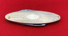 Vintage JM Fisher ATTLEBORO Oval Lobster Pen Watch Fob or Folding Pocket  Knife c.1880-1930’s