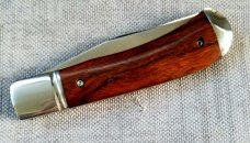Mike Rothman Ironwood Trapper...Cpm154..4.25" closed..hand rubbed finish...coa and Maker's Pouch 