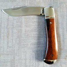 Mike Rothman Ironwood Trapper...Cpm154..4.25" closed..hand rubbed finish...coa and Maker's Pouch 