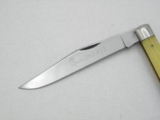 Queen Cutlery Rare #13 Amber Handled Utility:  4 1/8” closed, circa 1961