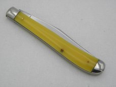 Queen Cutlery Rare #13 Amber Handled Utility:  4 1/8” closed, circa 1961