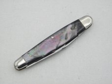 Queen Cutlery #4 Sleeveboard Pen Smoked Pearl:  3 3/8” closed, circa 1960s,