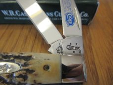 Case XX 2006 Blue Scroll Stag Mini Trapper Pattern # 5207 SS