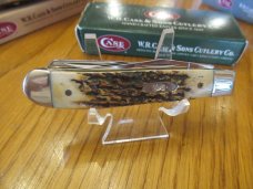 Case XX 2006 Blue Scroll Stag Mini Trapper Pattern # 5207 SS