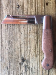 Kroo Cutom Blades Swellend EO Jack with African Rosewood Scales and Sheepsfoot Blade