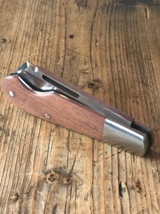 Kroo Cutom Blades Swellend EO Jack with African Rosewood Scales and Sheepsfoot Blade