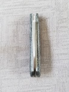 Vincenzo Balistreri Mini Zulu Shadow...3 5/8"..440C and White Storm Fat Carbon Fiber..coa and slip
