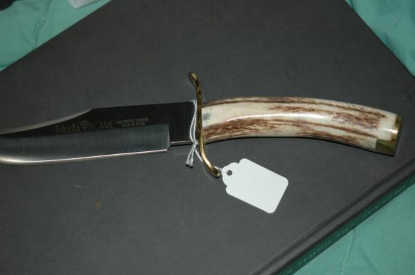 Muela Antler Handled Bowie Knife - No Sheath Muela Antler Handled Bowie Knife - No Sheath