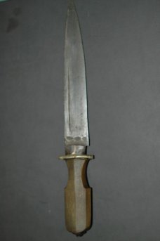 Antique Bowie Knife with Metal Sheath 