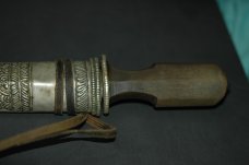 Antique Bowie Knife with Metal Sheath 