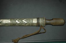 Antique Bowie Knife with Metal Sheath