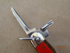 Ulster / Imperial 5 blade 3 backspring Utility Scout  Knife Red
