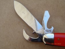 Ulster / Imperial 5 blade 3 backspring Utility Scout  Knife Red