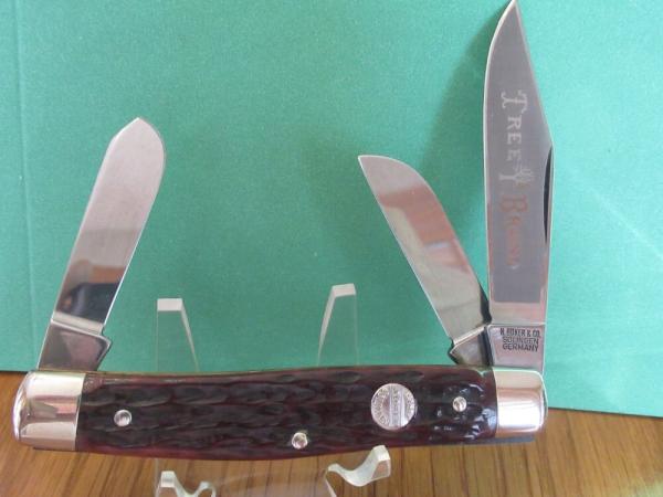 H. Boker & Co. Tree Brand Bone Handle Stockman 