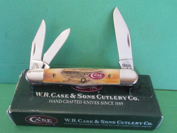 Case XX 2008 Red Shield Stag Handle Whittler Final Production Pattern # 5383WH SS Case XX 2008 Red Shield Stag Handle Whittler Final Production Pattern # 5383WH SS