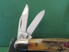 Case XX 2008 Red Shield Stag Handle Whittler Final Production Pattern # 5383WH SS