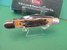 Case XX 2008 Red Shield Stag Handle Whittler Final Production Pattern # 5383WH SS
