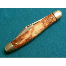VINTAGE ULSTER KNIFE USA 2 BLADE STOCKMAN FOLDING PEN JACK POCKET KNIFE KNIVES OLD DEER
