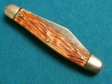 VINTAGE ULSTER KNIFE USA 2 BLADE STOCKMAN FOLDING PEN JACK POCKET KNIFE KNIVES OLD DEER
