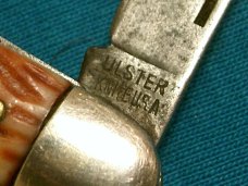 VINTAGE ULSTER KNIFE USA 2 BLADE STOCKMAN FOLDING PEN JACK POCKET KNIFE KNIVES OLD DEER