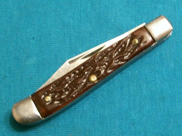 VINTAGE SABRE JAPAN 615 SMALL TRAPPER HUNTING SURVIVAL FOLDING PEN JACK POCKET KNIFE KNIVES OLD VINTAGE SABRE JAPAN 615 SMALL TRAPPER HUNTING SURVIVAL FOLDING PEN JACK POCKET KNIFE KNIVES OLD