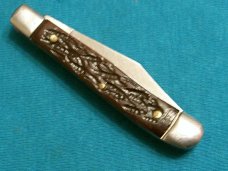 VINTAGE SABRE JAPAN 615 SMALL TRAPPER HUNTING SURVIVAL FOLDING PEN JACK POCKET KNIFE KNIVES OLD