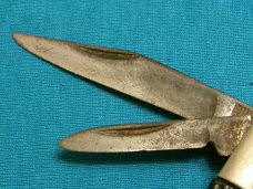 VINTAGE KUTMASTER UTICA NY USA SMALL TRAPPER HUNTING FOLDING PEN JACK POCKET KNIFE KNIVES OLD