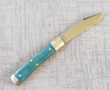 Great Eastern 941121 Blue Camel bone.1095..3.25" closed..Northfield...Ringed bolsters new in tube